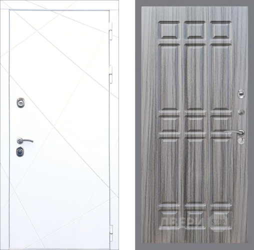 Входная металлическая Дверь Рекс (REX) 13 Силк Сноу FL-33 Сандал грей в Электрогорске
