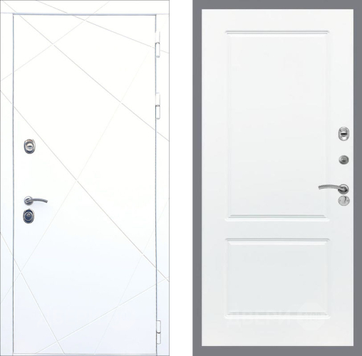 Входная металлическая Дверь Рекс (REX) 13 Силк Сноу FL-117 Силк Сноу в Электрогорске