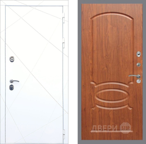 Входная металлическая Дверь Рекс (REX) 13 Силк Сноу FL-128 Морёная берёза в Электрогорске