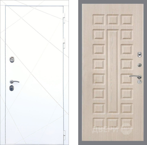 Входная металлическая Дверь Рекс (REX) 13 Силк Сноу FL-183 Беленый дуб в Электрогорске