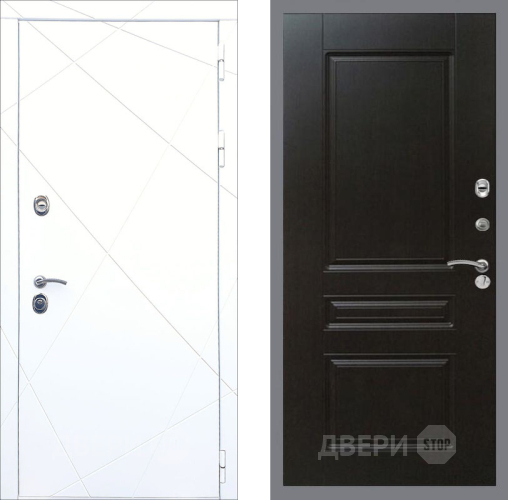 Входная металлическая Дверь Рекс (REX) 13 Силк Сноу FL-243 Венге в Электрогорске