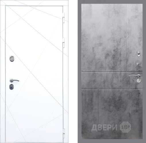 Входная металлическая Дверь Рекс (REX) 13 Силк Сноу FL-290 Бетон темный в Электрогорске
