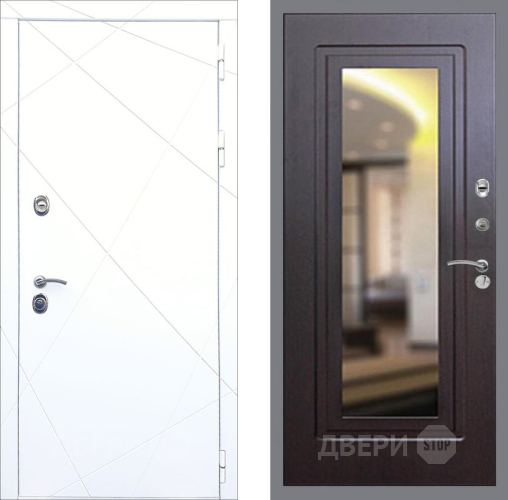 Входная металлическая Дверь Рекс (REX) 13 Силк Сноу FLZ-120 Венге в Электрогорске