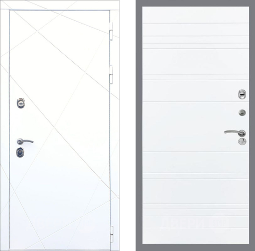 Входная металлическая Дверь Рекс (REX) 13 Силк Сноу Line Силк Сноу в Электрогорске