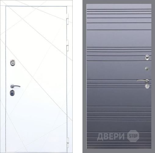 Входная металлическая Дверь Рекс (REX) 13 Силк Сноу Line Силк титан в Электрогорске