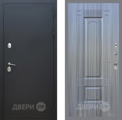 Входная металлическая Дверь Рекс (REX) 5 Черный Муар FL-2 Сандал грей в Электрогорске
