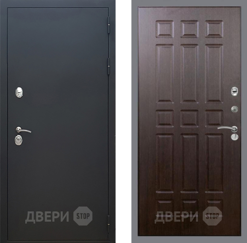 Входная металлическая Дверь Рекс (REX) 5 Черный Муар FL-33 Венге в Электрогорске