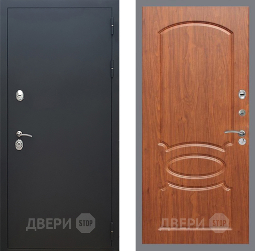 Входная металлическая Дверь Рекс (REX) 5 Черный Муар FL-128 Морёная берёза в Электрогорске