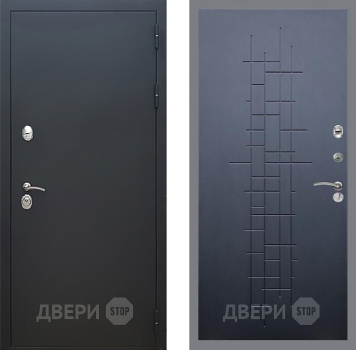 Входная металлическая Дверь Рекс (REX) 5 Черный Муар FL-289 Ясень черный в Электрогорске