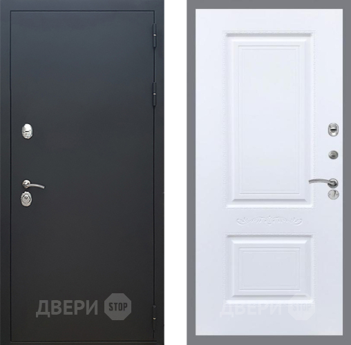 Входная металлическая Дверь Рекс (REX) 5 Черный Муар Смальта Силк Сноу в Электрогорске