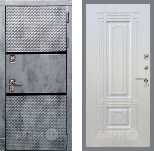 Входная металлическая Дверь Рекс (REX) 15 Бетон Темный FL-2 Лиственница беж в Электрогорске