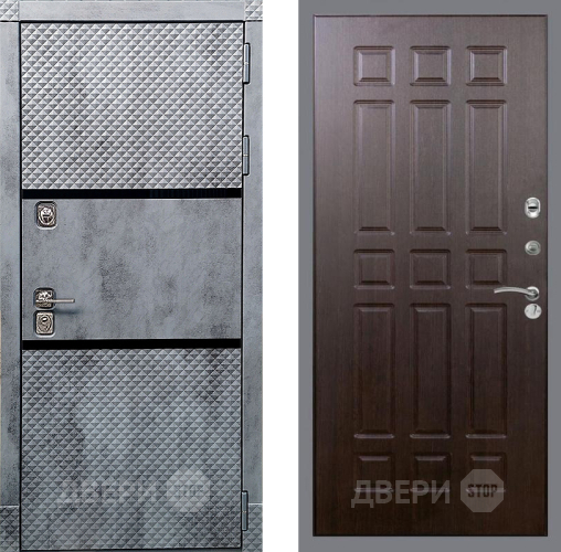 Входная металлическая Дверь Рекс (REX) 15 Бетон Темный FL-33 Венге в Электрогорске