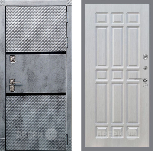 Входная металлическая Дверь Рекс (REX) 15 Бетон Темный FL-33 Лиственница беж в Электрогорске