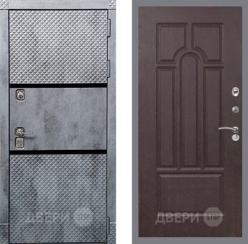 Входная металлическая Дверь Рекс (REX) 15 Бетон Темный FL-58 Венге в Электрогорске