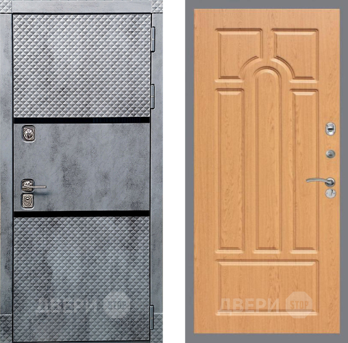 Входная металлическая Дверь Рекс (REX) 15 Бетон Темный FL-58 Дуб в Электрогорске