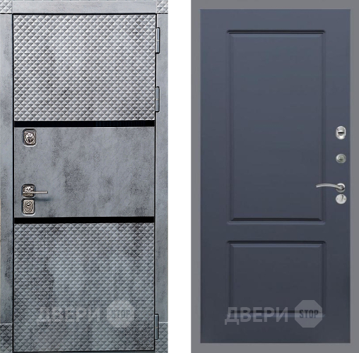 Входная металлическая Дверь Рекс (REX) 15 Бетон Темный FL-117 Силк титан в Электрогорске