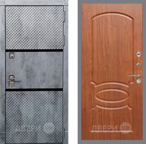 Входная металлическая Дверь Рекс (REX) 15 Бетон Темный FL-128 Морёная берёза в Электрогорске