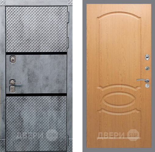 Входная металлическая Дверь Рекс (REX) 15 Бетон Темный FL-128 Дуб в Электрогорске