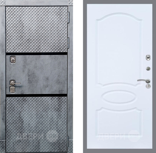 Входная металлическая Дверь Рекс (REX) 15 Бетон Темный FL-128 Силк Сноу в Электрогорске