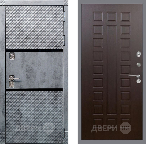 Входная металлическая Дверь Рекс (REX) 15 Бетон Темный FL-183 Венге в Электрогорске