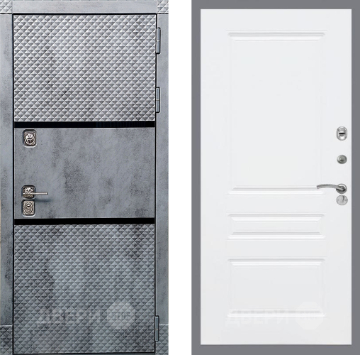 Входная металлическая Дверь Рекс (REX) 15 Бетон Темный FL-243 Силк Сноу в Электрогорске