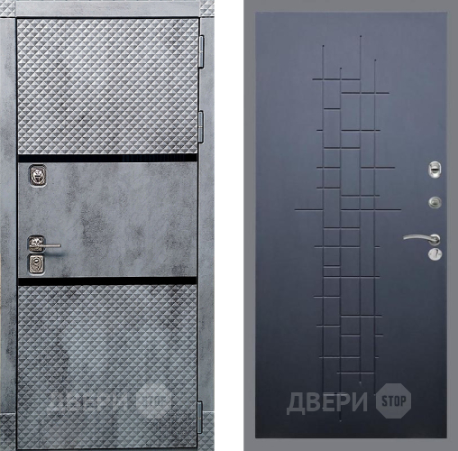 Входная металлическая Дверь Рекс (REX) 15 Бетон Темный FL-289 Ясень черный в Электрогорске