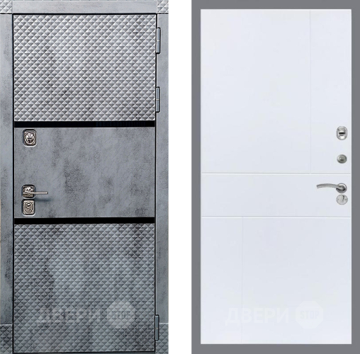 Дверь Рекс (REX) 15 Бетон Темный FL-290 Силк Сноу в Электрогорске