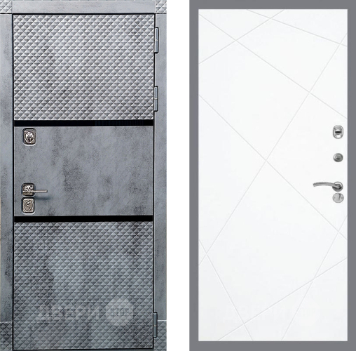 Входная металлическая Дверь Рекс (REX) 15 Бетон Темный FL-291 Силк Сноу в Электрогорске