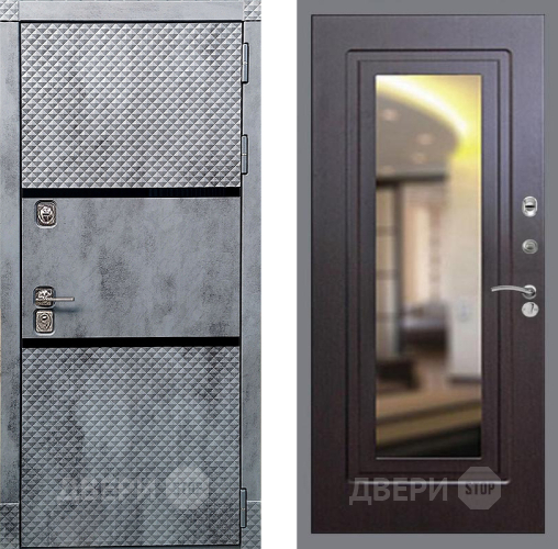 Входная металлическая Дверь Рекс (REX) 15 Бетон Темный FLZ-120 Венге в Электрогорске