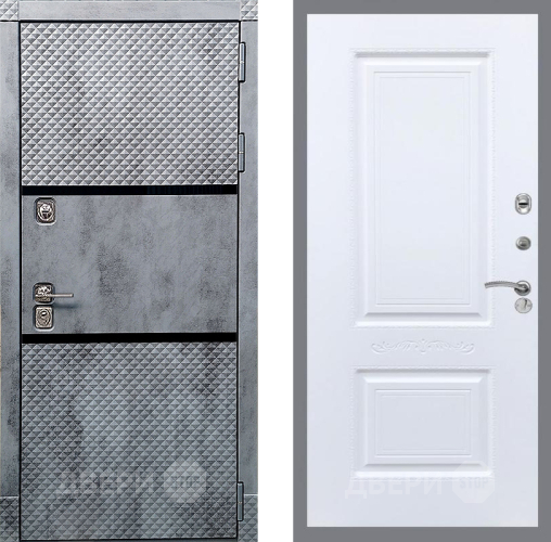 Входная металлическая Дверь Рекс (REX) 15 Бетон Темный Смальта Силк Сноу в Электрогорске