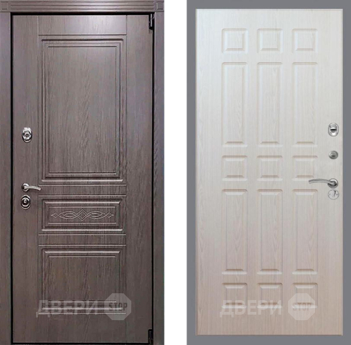 Входная металлическая Дверь Рекс (REX) Премиум-S FL-33 Беленый дуб в Электрогорске