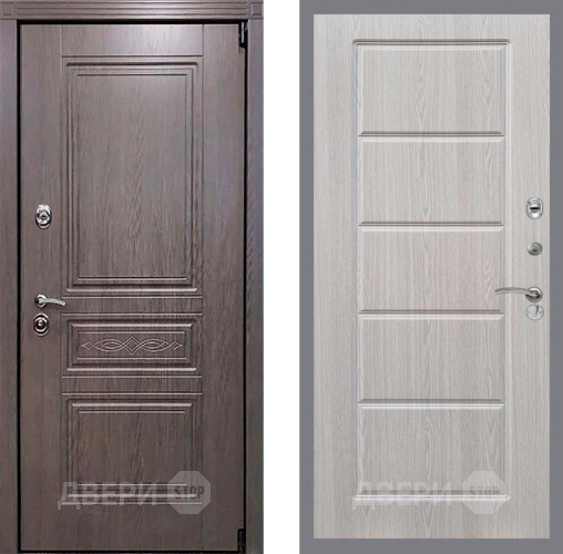 Входная металлическая Дверь Рекс (REX) Премиум-S FL-39 Беленый дуб в Электрогорске