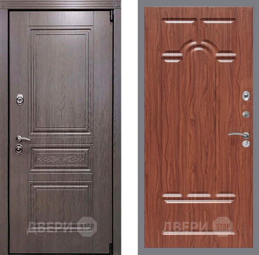 Входная металлическая Дверь Рекс (REX) Премиум-S FL-58 орех тисненый в Электрогорске