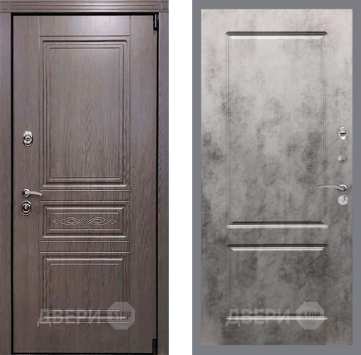 Входная металлическая Дверь Рекс (REX) Премиум-S FL-117 Бетон темный в Электрогорске