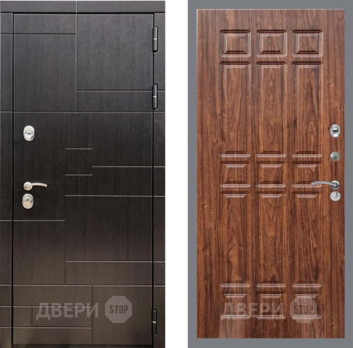 Входная металлическая Дверь Рекс (REX) 20 FL-33 орех тисненый в Электрогорске