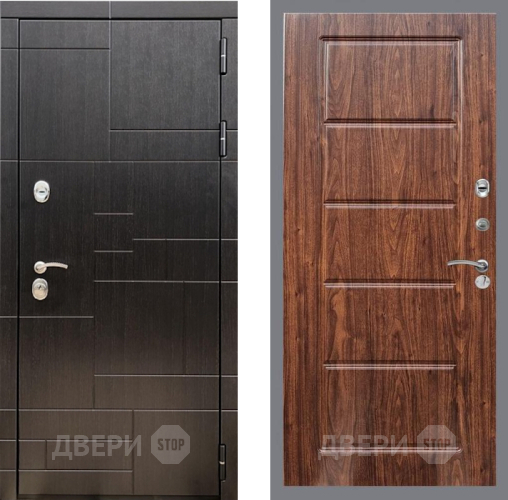 Входная металлическая Дверь Рекс (REX) 20 FL-39 орех тисненый в Электрогорске