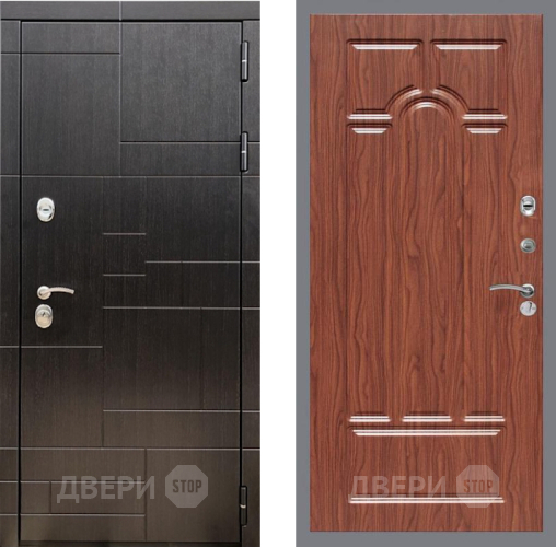 Входная металлическая Дверь Рекс (REX) 20 FL-58 орех тисненый в Электрогорске