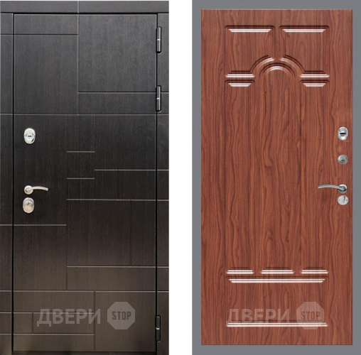 Входная металлическая Дверь Рекс (REX) 20 FL-58 орех тисненый в Электрогорске