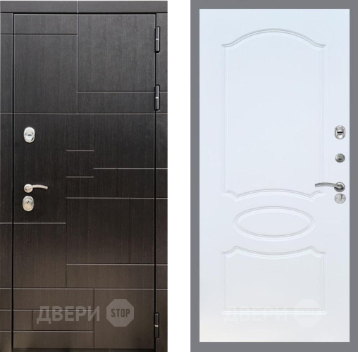 Входная металлическая Дверь Рекс (REX) 20 FL-128 Белый ясень в Электрогорске