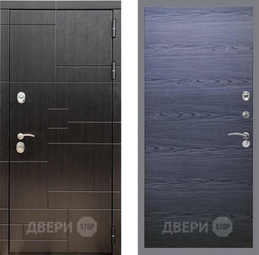 Входная металлическая Дверь Рекс (REX) 20 GL Дуб тангенальный черный в Электрогорске