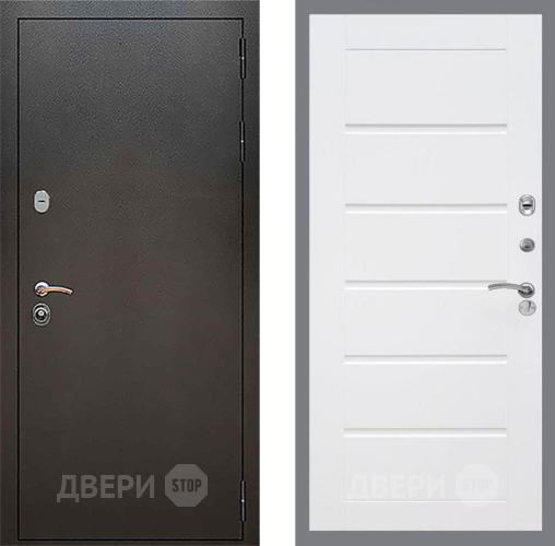 Дверь Рекс (REX) 5 Серебро Антик Сити Белый ясень в Электрогорске