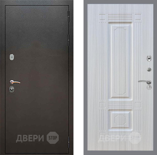 Входная металлическая Дверь Рекс (REX) 5 Серебро Антик FL-2 Сандал белый в Электрогорске
