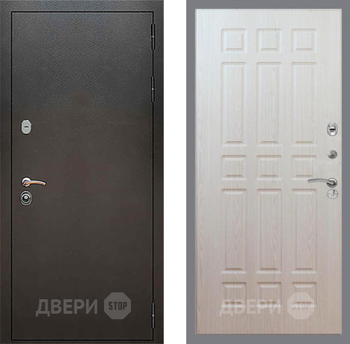 Дверь Рекс (REX) 5 Серебро Антик FL-33 Беленый дуб в Электрогорске