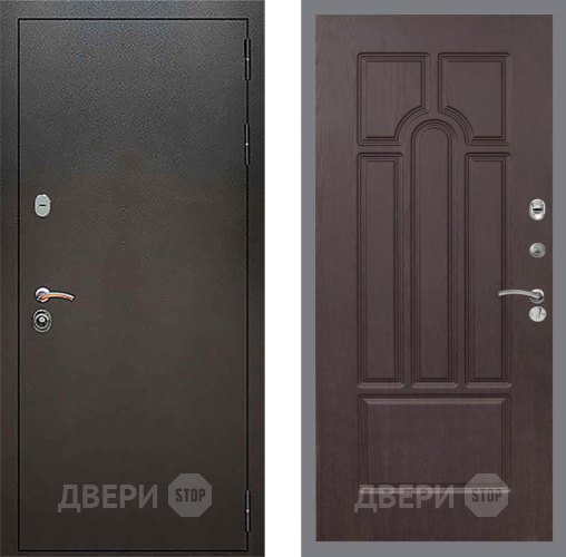 Входная металлическая Дверь Рекс (REX) 5 Серебро Антик FL-58 Венге в Электрогорске