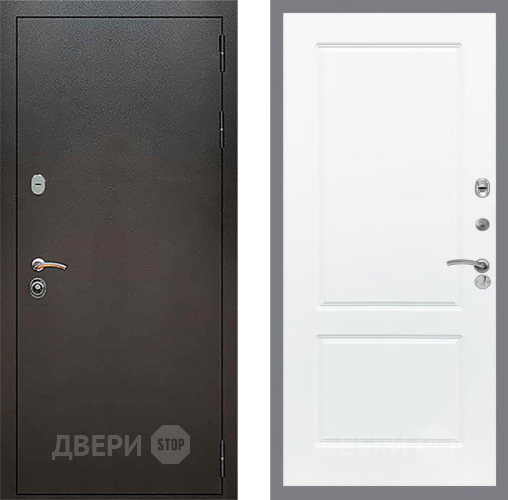 Дверь Рекс (REX) 5 Серебро Антик FL-117 Силк Сноу в Электрогорске