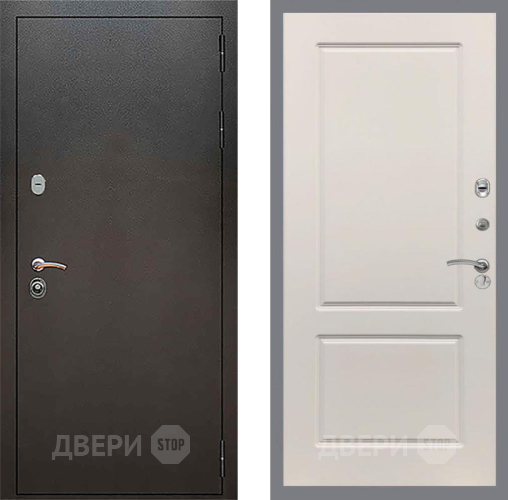 Входная металлическая Дверь Рекс (REX) 5 Серебро Антик FL-117 Шампань в Электрогорске