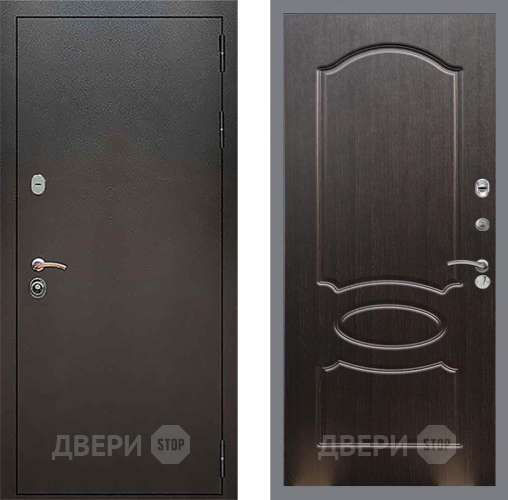 Входная металлическая Дверь Рекс (REX) 5 Серебро Антик FL-128 Венге светлый в Электрогорске