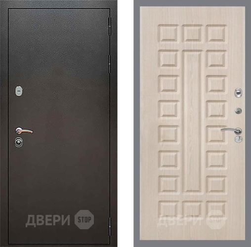 Входная металлическая Дверь Рекс (REX) 5 Серебро Антик FL-183 Беленый дуб в Электрогорске
