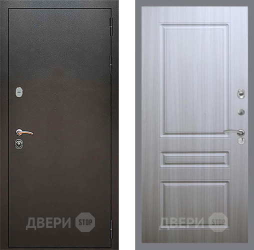Входная металлическая Дверь Рекс (REX) 5 Серебро Антик FL-243 Сандал белый в Электрогорске