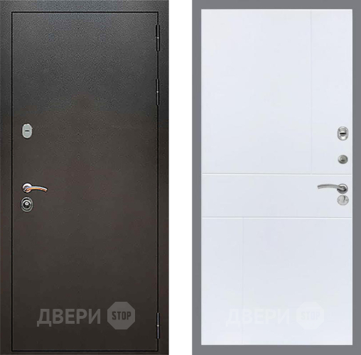 Дверь Рекс (REX) 5 Серебро Антик FL-290 Силк Сноу в Электрогорске